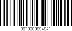 Código de barras (EAN, GTIN, SKU, ISBN): '0970303994941'