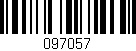 Código de barras (EAN, GTIN, SKU, ISBN): '097057'