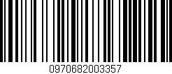 Código de barras (EAN, GTIN, SKU, ISBN): '0970682003357'