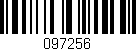 Código de barras (EAN, GTIN, SKU, ISBN): '097256'