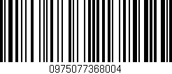 Código de barras (EAN, GTIN, SKU, ISBN): '0975077368004'