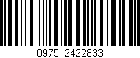 Código de barras (EAN, GTIN, SKU, ISBN): '097512422833'