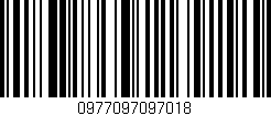 Código de barras (EAN, GTIN, SKU, ISBN): '0977097097018'