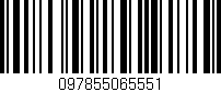 Código de barras (EAN, GTIN, SKU, ISBN): '097855065551'