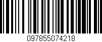 Código de barras (EAN, GTIN, SKU, ISBN): '097855074218'