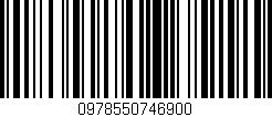 Código de barras (EAN, GTIN, SKU, ISBN): '0978550746900'