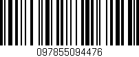 Código de barras (EAN, GTIN, SKU, ISBN): '097855094476'