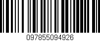Código de barras (EAN, GTIN, SKU, ISBN): '097855094926'