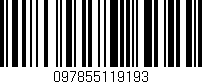 Código de barras (EAN, GTIN, SKU, ISBN): '097855119193'