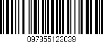Código de barras (EAN, GTIN, SKU, ISBN): '097855123039'