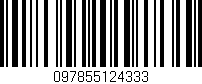 Código de barras (EAN, GTIN, SKU, ISBN): '097855124333'