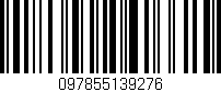 Código de barras (EAN, GTIN, SKU, ISBN): '097855139276'