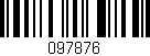 Código de barras (EAN, GTIN, SKU, ISBN): '097876'