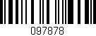 Código de barras (EAN, GTIN, SKU, ISBN): '097878'