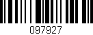 Código de barras (EAN, GTIN, SKU, ISBN): '097927'