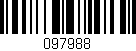 Código de barras (EAN, GTIN, SKU, ISBN): '097988'
