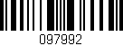 Código de barras (EAN, GTIN, SKU, ISBN): '097992'