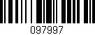 Código de barras (EAN, GTIN, SKU, ISBN): '097997'