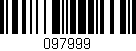 Código de barras (EAN, GTIN, SKU, ISBN): '097999'