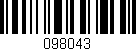 Código de barras (EAN, GTIN, SKU, ISBN): '098043'