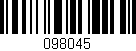 Código de barras (EAN, GTIN, SKU, ISBN): '098045'