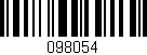 Código de barras (EAN, GTIN, SKU, ISBN): '098054'