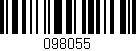 Código de barras (EAN, GTIN, SKU, ISBN): '098055'