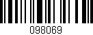 Código de barras (EAN, GTIN, SKU, ISBN): '098069'