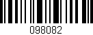 Código de barras (EAN, GTIN, SKU, ISBN): '098082'