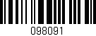 Código de barras (EAN, GTIN, SKU, ISBN): '098091'