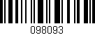 Código de barras (EAN, GTIN, SKU, ISBN): '098093'