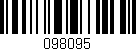 Código de barras (EAN, GTIN, SKU, ISBN): '098095'