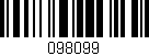 Código de barras (EAN, GTIN, SKU, ISBN): '098099'