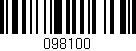 Código de barras (EAN, GTIN, SKU, ISBN): '098100'