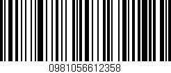 Código de barras (EAN, GTIN, SKU, ISBN): '0981056612358'