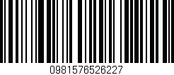 Código de barras (EAN, GTIN, SKU, ISBN): '0981576526227'