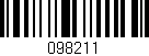 Código de barras (EAN, GTIN, SKU, ISBN): '098211'