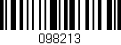 Código de barras (EAN, GTIN, SKU, ISBN): '098213'