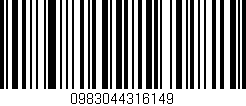 Código de barras (EAN, GTIN, SKU, ISBN): '0983044316149'