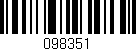 Código de barras (EAN, GTIN, SKU, ISBN): '098351'