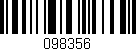 Código de barras (EAN, GTIN, SKU, ISBN): '098356'