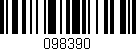 Código de barras (EAN, GTIN, SKU, ISBN): '098390'