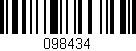 Código de barras (EAN, GTIN, SKU, ISBN): '098434'