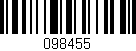 Código de barras (EAN, GTIN, SKU, ISBN): '098455'