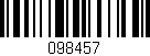 Código de barras (EAN, GTIN, SKU, ISBN): '098457'