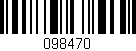 Código de barras (EAN, GTIN, SKU, ISBN): '098470'