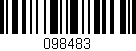 Código de barras (EAN, GTIN, SKU, ISBN): '098483'