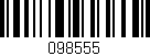 Código de barras (EAN, GTIN, SKU, ISBN): '098555'