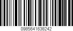 Código de barras (EAN, GTIN, SKU, ISBN): '0985641638242'