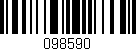 Código de barras (EAN, GTIN, SKU, ISBN): '098590'